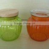 Sprayed Glass Pumpkin Jar thumbnail-1