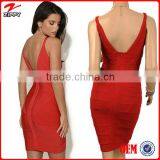 Women Sexy V-neck Backless Cheap China Wholesale Clothing Bandage Dress Fashion Wholesale Bandage Dress Drop Shipping Quality Choice thumbnail-2