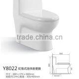 Bathroom wc Toilet One Piece Toilets Ceramic Siphonic s Trap 300 4 Inchs Toilet South America Toilet Y8022 thumbnail-2