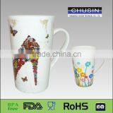 Wholesale Popular Design Ceramic Coffee Cup Porcelain Mug Customizable Clay Mug thumbnail-2