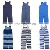 2016 Spring Summer Knit Stripe Baby Romper Manufacture Organic Cotton Pajamas Organic Cotton Baby Rompers Wholesale Baby Clothes thumbnail-1