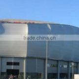 Printable PVC-coated tensile fabric architecture facade curtain wall for construction building glass curtain wall