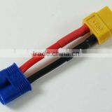 Nylon Male XT60 Connector to Female EC3 Charger Lead Wire Adapter