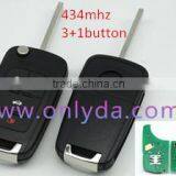 High Quality Chevrolet 3+1 Button Remote Key With 433MHZ 50% Free Shipping