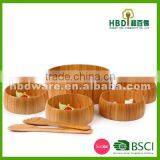 High Quality Bamboo Salad Bowl Set Wholesale thumbnail-5