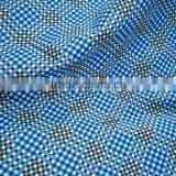 Check Printed Polyester Micro Peach Skin Fabric thumbnail-1
