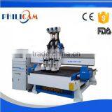FLDM1325 Three Spindles Automatic 3d Wood Carving Cnc Router Machine
