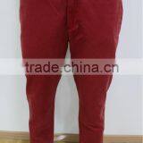 Men's Red Fashion Casual Pants thumbnail-1