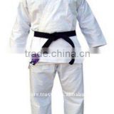 100% Cotton Fabric Light Weight Plain White Easy Mobility Martial Arts Karate Uniforms