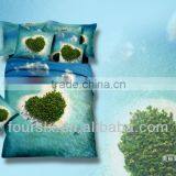 2014 High Quality New Design 100% Cotton 3d Animal Prints Bed Sheet Set