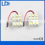 Car Roof Top Lights T10 BA9S 12smd 5050 Dome Light led car reading lamp