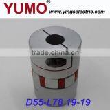 YUMO (LF D55 L78 19X19) Servo Motor Screw Jaw Couplings Plum Flexible Coupling