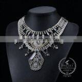High Quality Vintage Rhinestone Chunky Statement Necklace Tin Alloy Fashion Women Pendant Necklace 6390055 thumbnail-2