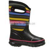 Kids Color Stripy Neoprene Winter Garden Boots thumbnail-1