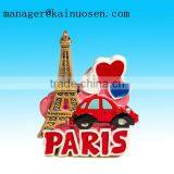 Custom Paris Eiffel Tower Resin 3d Tourist Souvenir Fridge Magnet thumbnail-1