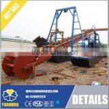 Dredging excavator Bucket chain dredger with trommel gold exporter