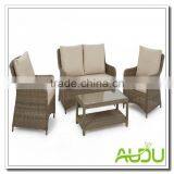Audu Outdoor Garden Wicker Rattan London Corner Group thumbnail-2