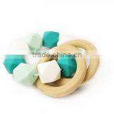 Wooden Teether Silicone Teether Sensory Toy thumbnail-2