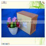 Home Decorating Single Compartment Hinged Square Bamboo Box thumbnail-6