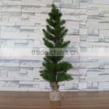 Plastic Mini Pine Tree With Burlap Base for Table Decoration thumbnail-3