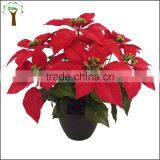 Artificial Euphorbia Plant Bonsai Christmas Flower Bonsai thumbnail-1