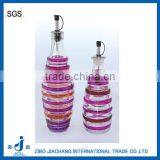 Color Cheap Glass Oil Vinegar Bottles With Metal Caps thumbnail-1