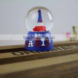 France Paris Eiffel Tower Water Snow Globe thumbnail-4