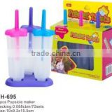 3pcs popsicle maker plastic ice cream mould
