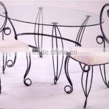 Wrought Iron Dining Chairs and Table thumbnail-1