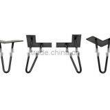6 Inch 2 Rod Cheap Metal Solid Steel Hairpin Leg for Wood Furniture Parts thumbnail-1