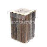 Wooden Pen Holder. Wood Branch Pen Pot, Square Wood Pen Holder thumbnail-6