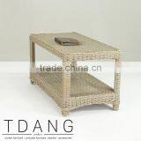 Driago Brown Wicker Table - Outdoor Wicker Table thumbnail-3