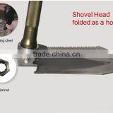 Newest Chinese Patented Outdoor Equipment Camping&Hiking Stainless Folding Survival Shovel as Hoe,axe,saw thumbnail-3