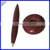 Magnetic Floating Desktop Wood Pen With Round Stand thumbnail-1