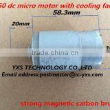 550 dc Motor Dc24V 16000rpm High Torque Dc12V 8000rpm Electric Drill Accessories Strong Magnetic Carbon Brush Motor thumbnail-1