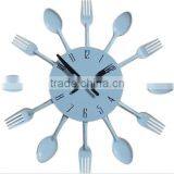 Promotional Creative Gift Cutlery Metal Wall Clock thumbnail-3