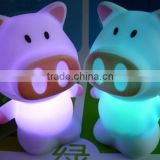 Small light The Portable Night Light with Rainbow Color Change cute pig