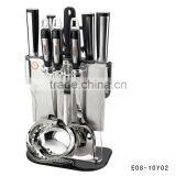 Kitchen Knives and Cooking Utensils Set thumbnail-1