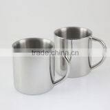 14 Oz Double Walled Insulated Tea Cup Desk Mug Stainless Steel Coffee Mug thumbnail-3