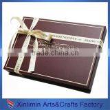 Luxury custom made new design chocolate box with ribbon bow