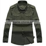 Military Style Dress Shirt , 2016 Latest Shirts for Men, 100% Cotton Western Style Dress Shirt thumbnail-5