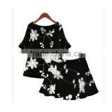 Korean Style Extra Large Plus Size Lady Two-piece Set XL-XXXXL Size thumbnail-2
