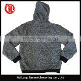 100% Polyester Wholesale Custom Design Thick Sherpa Lined Fleece Hoodie For Men thumbnail-3