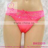 Sexy Satin Panties for Women With Front Top and Back Part Lace Decorated Satin Bikini Panties for Your Girls Women Ladies Cheap thumbnail-3