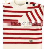 2016 New Fashion Crew Neck Knit Baby Sweater Baby Cashmere Sweater With Striped thumbnail-6