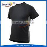 High Quality Custom Mens Crew Neck Black Polyester Man's T-shirt thumbnail-2