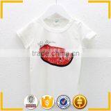 2015 New Cotton Children Set Watermelon Pattern White t Shirts and Pants thumbnail-3