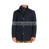 Mens Cheap Fancy Navy Nylon Water Resistant Winter Jacket Coat Men thumbnail-2
