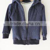Wholesale Children's Boutique Clothing High Quality Children Clothes Custom Baby Boy Blue Zipped Hoodies thumbnail-5