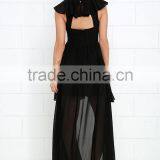 Romantic Encounter Black High-Low Dress thumbnail-2